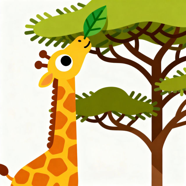 Cartoon Giraffe Drawings - Made With AI gallery