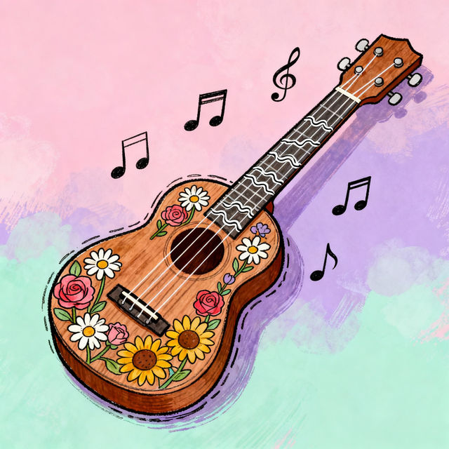 Ukulele Drawing gallery