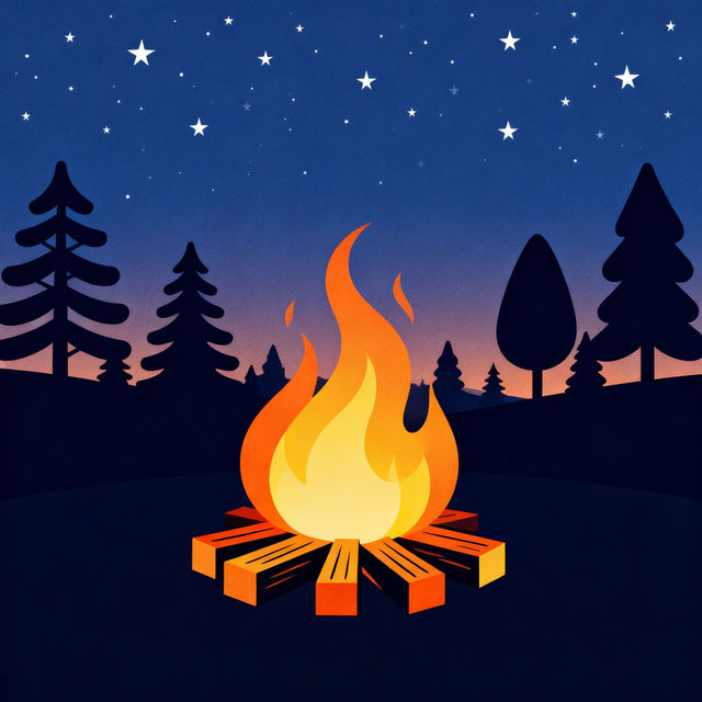 Easy Campfire Drawings - Made With AI gallery