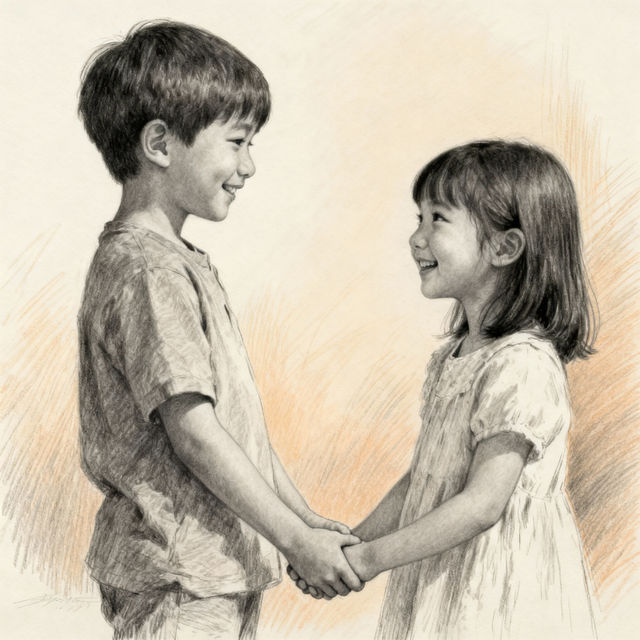 Siblings Drawing - Create Yours With AI gallery