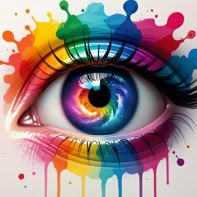 Eye Drawing Color - AI Art gallery
