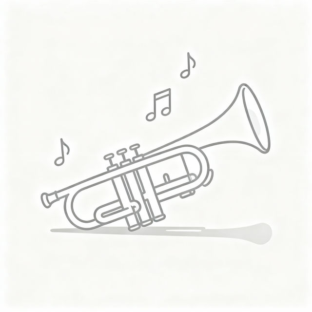 Easy Trumpet Drawings gallery
