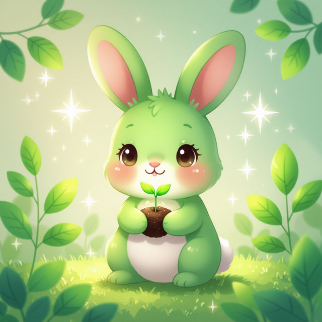 Kawaii Cute Green Wallpaper gallery