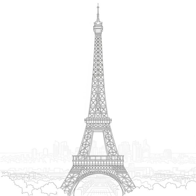 Create an Eiffel Tower Drawing With AI gallery