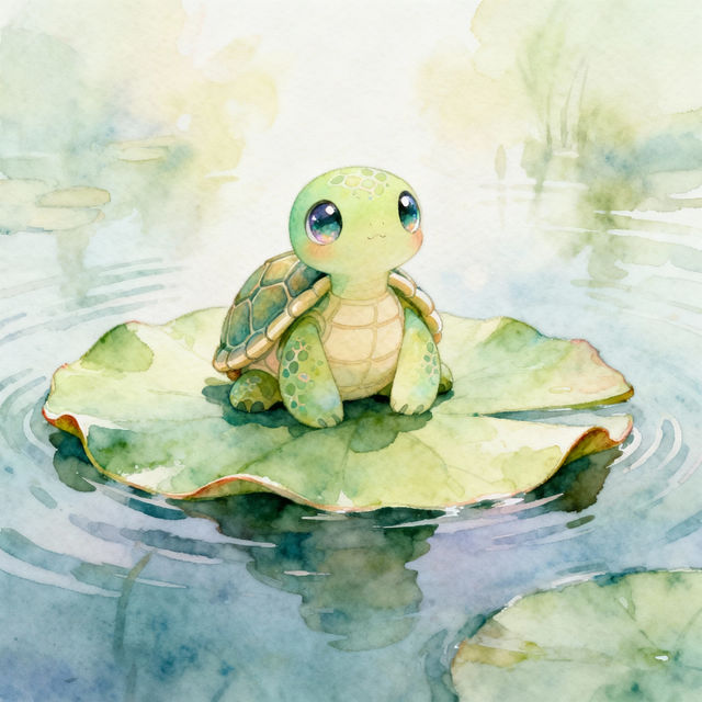 Cute Turtle Drawings - Made With AI gallery