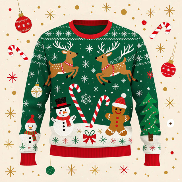 Ugly Sweater Images - Made With AI gallery