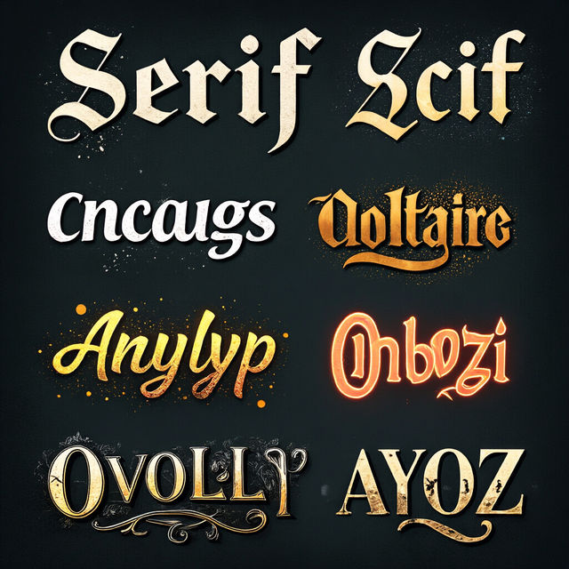 Font Images - AI Generated gallery