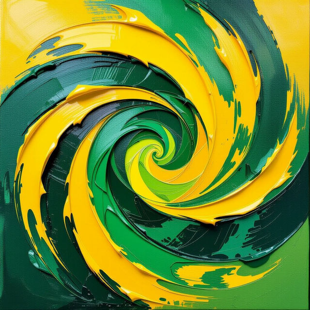 Green and Yellow Canvas Art gallery