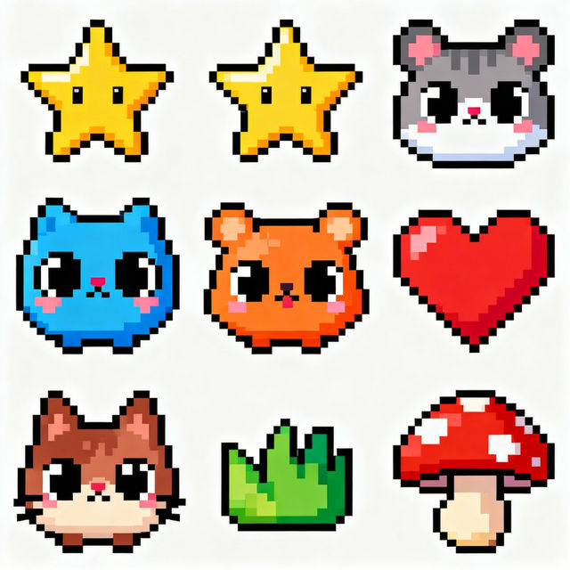 Pixel Art Easy Cute gallery
