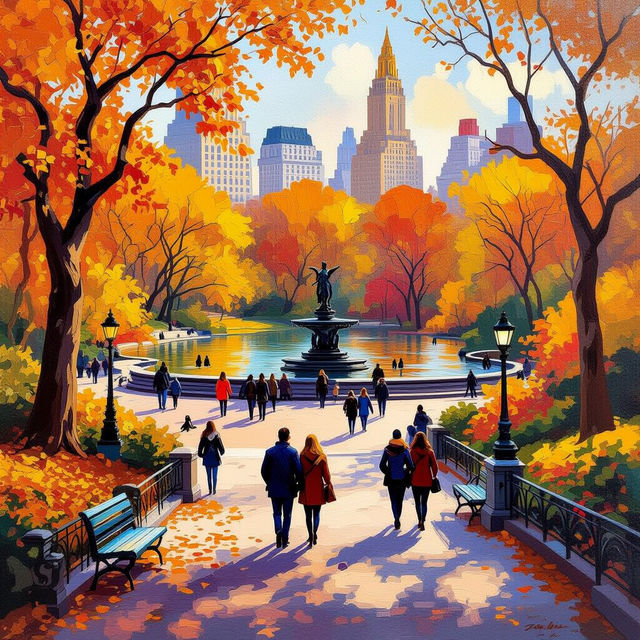 Central Park Pictures - AI Generated gallery