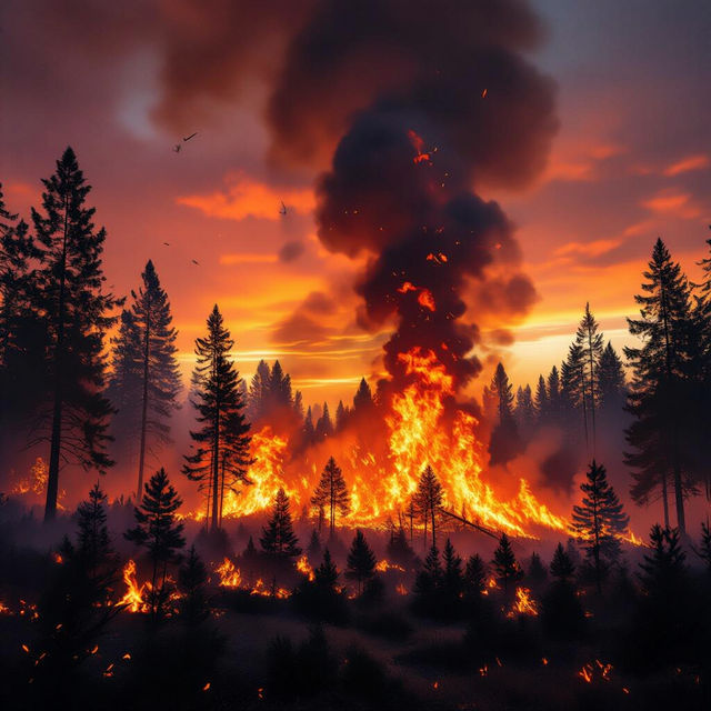 Wildfire Images - Created with AI gallery