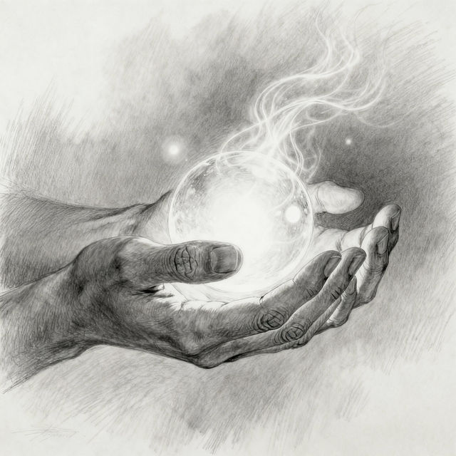 Hands Holding Something Drawing gallery