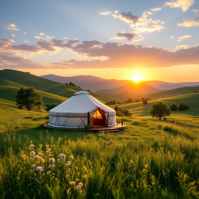 Pictures of Yurts - AI Generated gallery