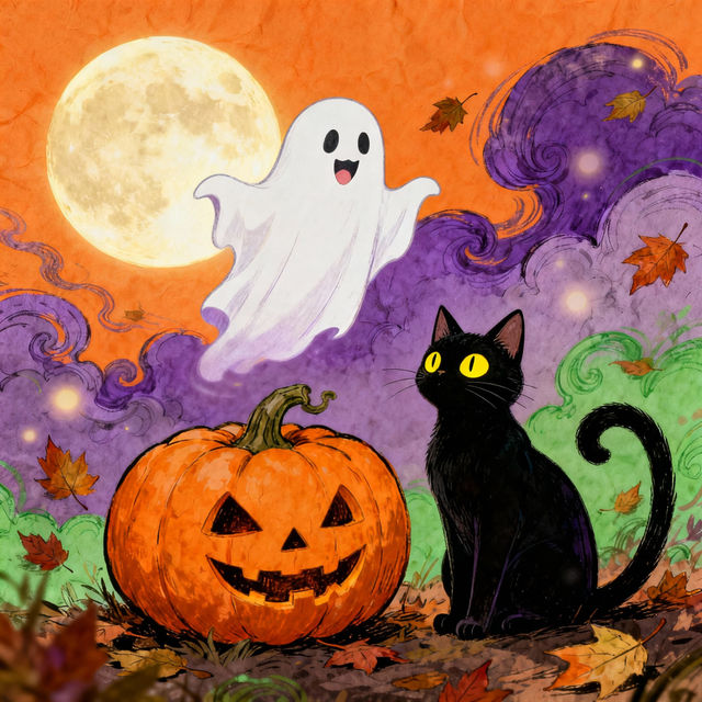Halloween Drawings - AI Generated gallery