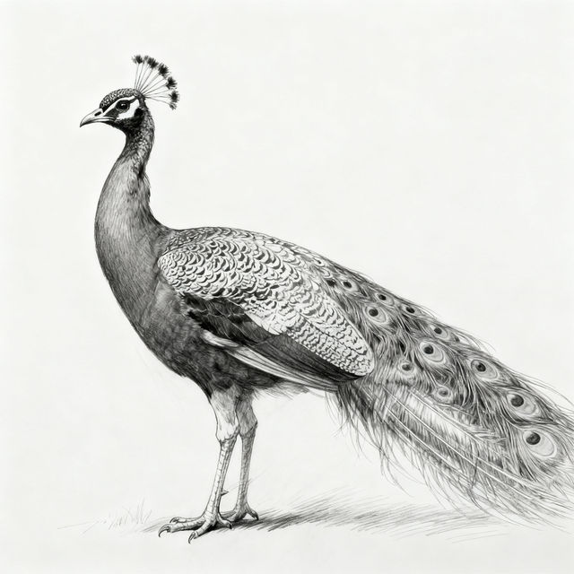 Peacock Sketch Art gallery