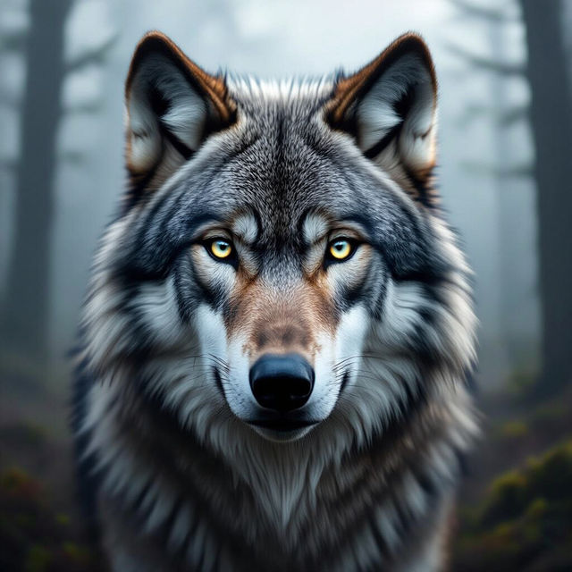 Wolf Drawing Realistic gallery