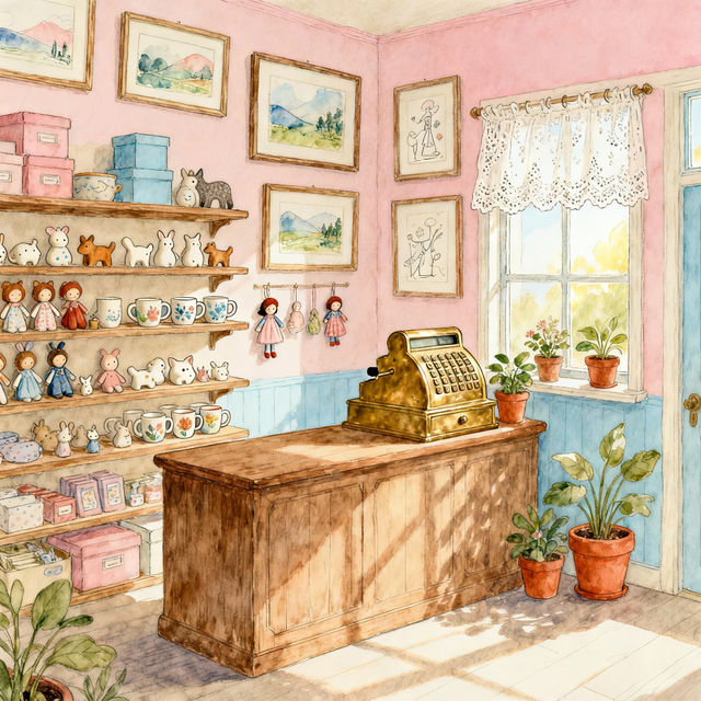 Gift Shop Drawings - AI Generated gallery