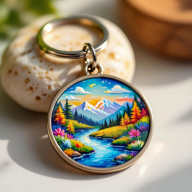 Custom Keychain Pictures - Made With AI gallery