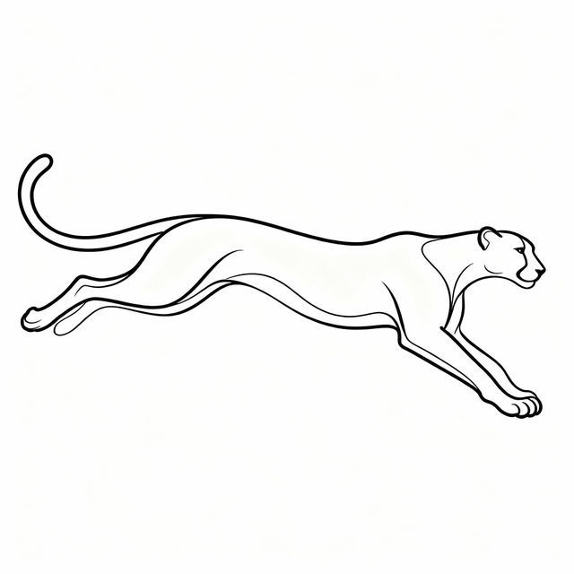 Simple Cheetah Drawings - AI Generated gallery
