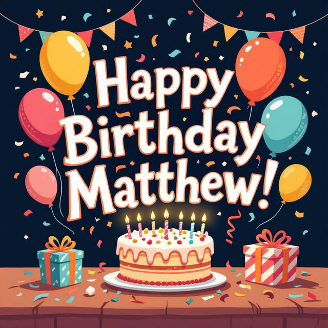 Happy Birthday Matthew Images - Made With AI gallery