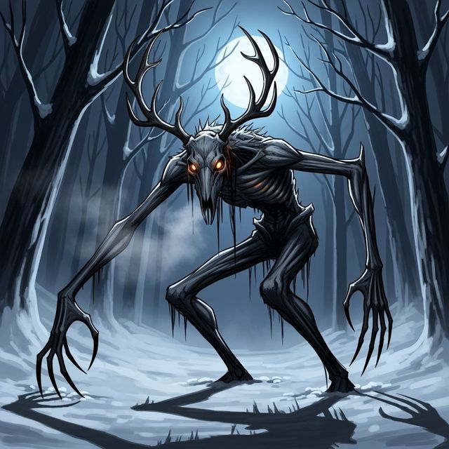 Explore Creepy Wendigo Drawings gallery