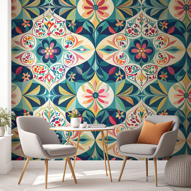 Self Sticking Wallpaper - Made With AI gallery