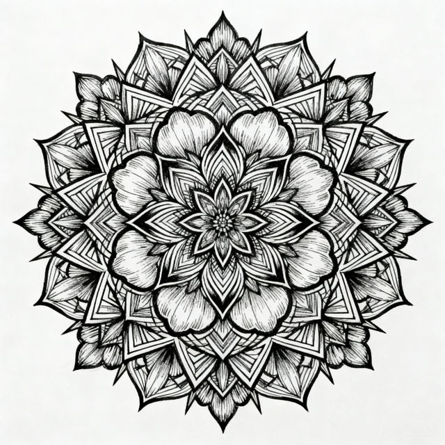 Mandalas Drawings - Created with AI gallery