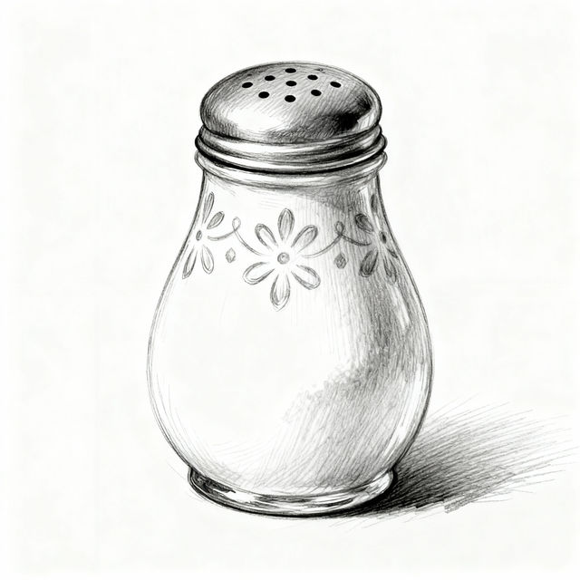 Salt Shaker Drawing - AI Generated Art gallery