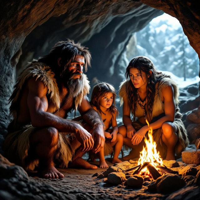 Neanderthal Reconstruction Images - AI Generated gallery