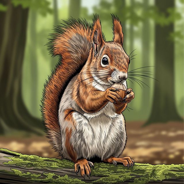 Create a Squirrel Drawing With AI gallery