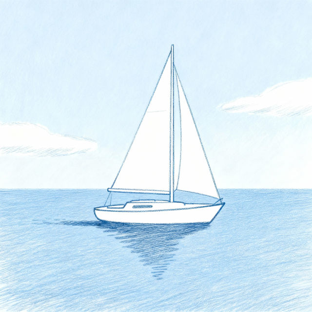 Sailboat Drawing Easy gallery