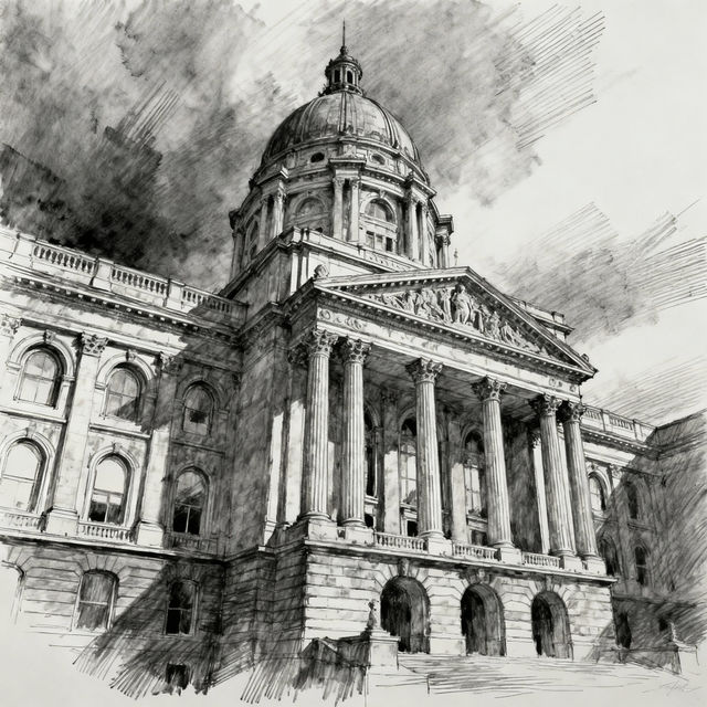Parliament Drawings - AI Generated Art gallery