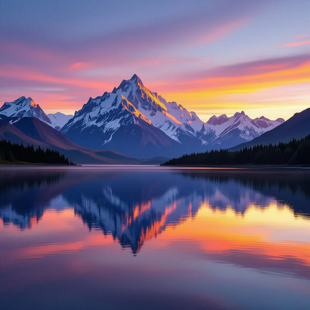 Wallpaper Mountains - AI Generated gallery