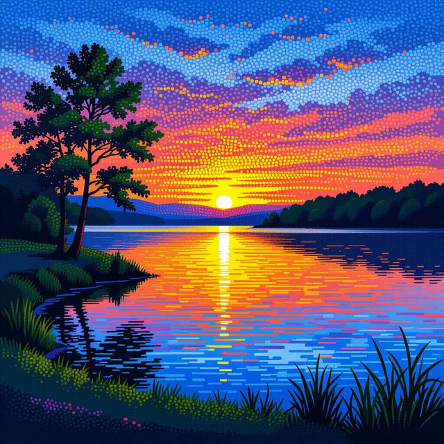 Pointillism Art gallery