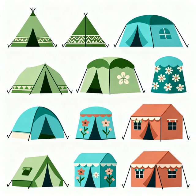 Tent Clip Art - Made With AI gallery