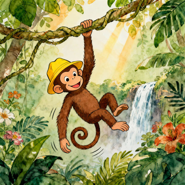 Curious George Drawings - Made With AI gallery