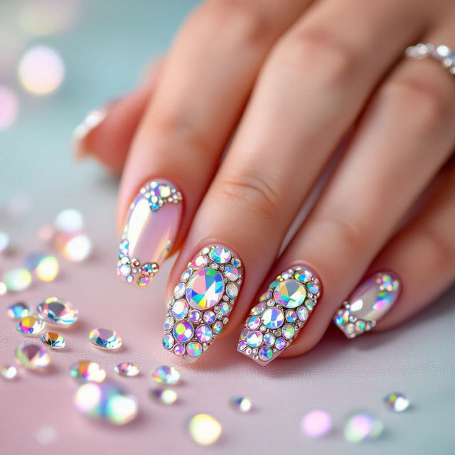 Rhinestone Nail Art gallery
