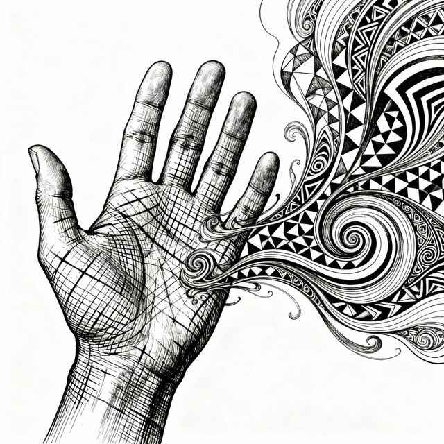 Drawings On Hand - Created With AI gallery