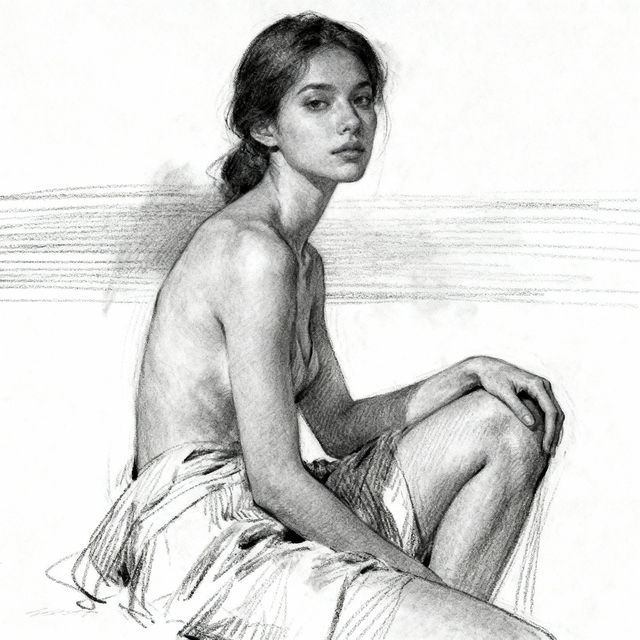 Drawing Of A Girl Body gallery