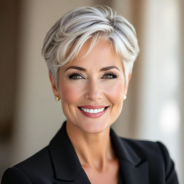 Pictures of Short Haircuts for Women Over 60 with Thin Hair gallery