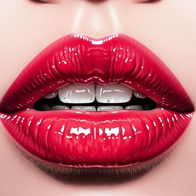 Stunning Lip Drawings Created with AI gallery