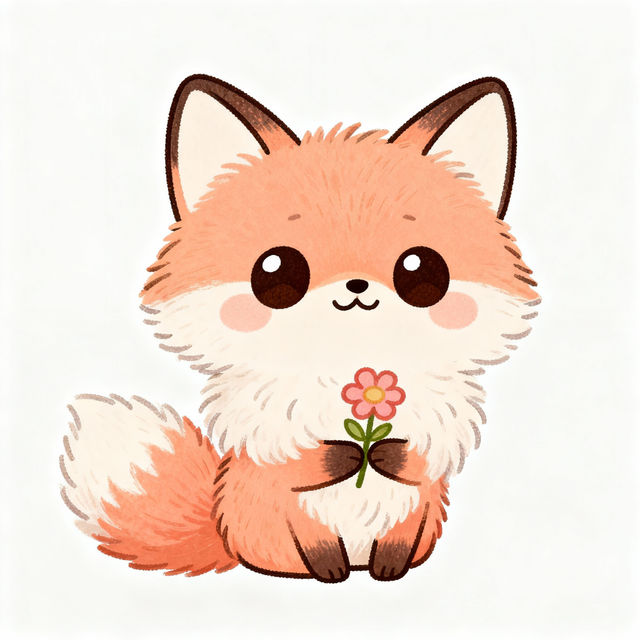 Kawaii Cute Fox Drawings gallery
