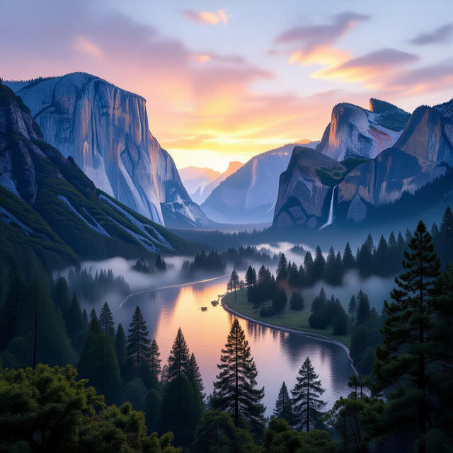 Yosemite National Park Pictures - AI Generated gallery