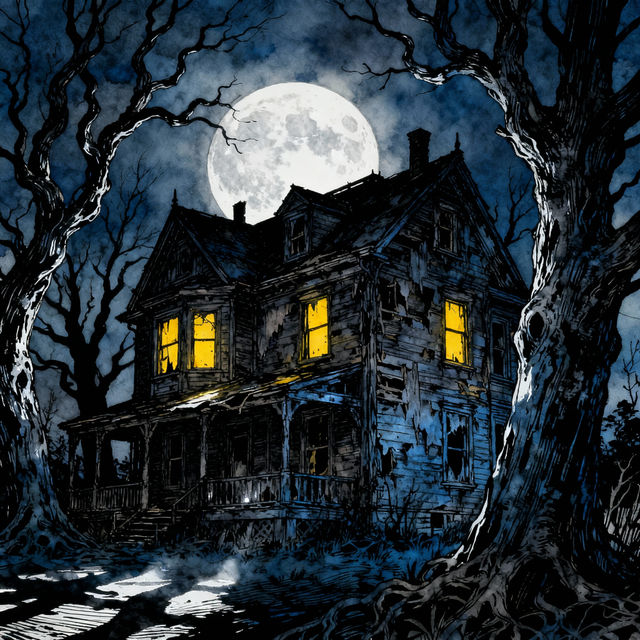 Scary House Drawings gallery