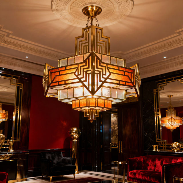 Art Deco Ceiling Lights - AI Generated gallery