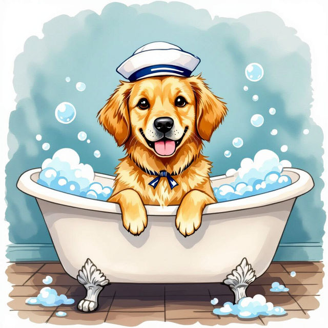 Dog Bathroom Art - AI Generated gallery