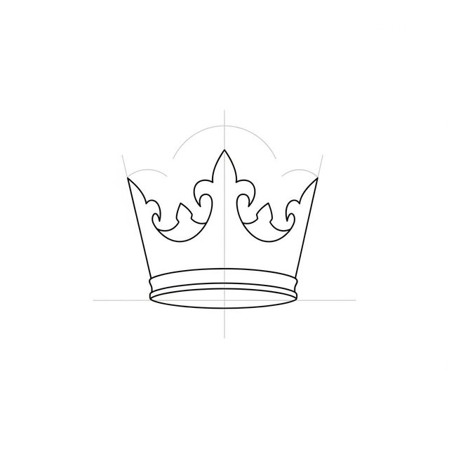 Easy Crown Drawing Gallery gallery