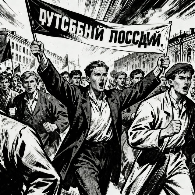 Russian Revolution Drawings - AI Generated Art gallery