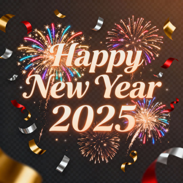 Happy New Year 2025 PNG Images gallery
