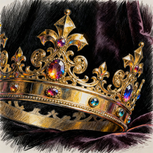 Drawings Of Crowns - AI Generated gallery